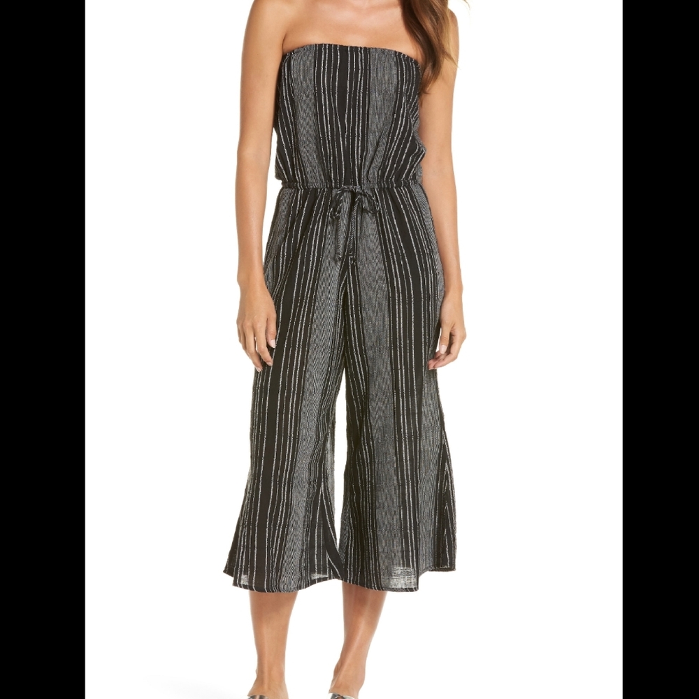 Elan - Strapless Culotte Romper
